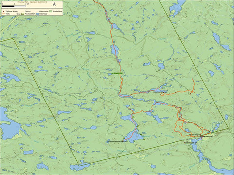 Algonquin Provincial Park - South Map Part 1 Preview 1