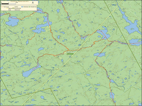 Algonquin Provincial Park - South Map Part 2 Preview 1