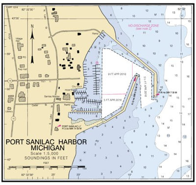 Port Sanilac Harbor Michigan Inset Preview 1