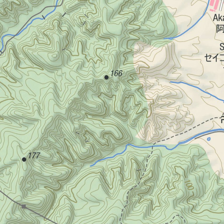 Akan-gawa Paddling (Ohata to Akangawa-bashi, Hokkaido, Japan) Map by ...