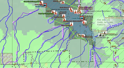 4 Map Bundle for Pikes Peak, Canon City, Blanca Peak and Pueblo - 100K Exploration Maps Preview 3