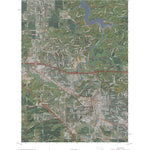 Iowa City West, Iowa, 1:24000 scale satelite topographical map Preview 1
