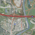 Iowa City West, Iowa, 1:24000 scale satelite topographical map Preview 2