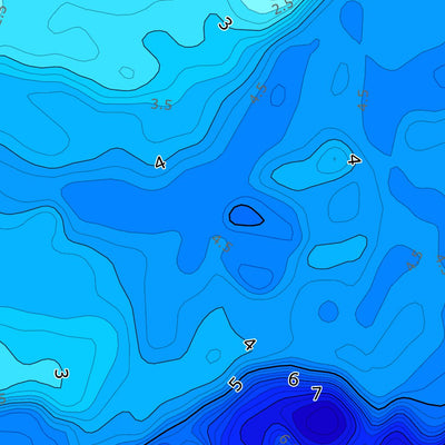 1.Jezioro Sulejowskie. Mapa głębokości Preview 2