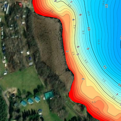 Jezioro Niesłysz. Mapa głębokości Preview 3