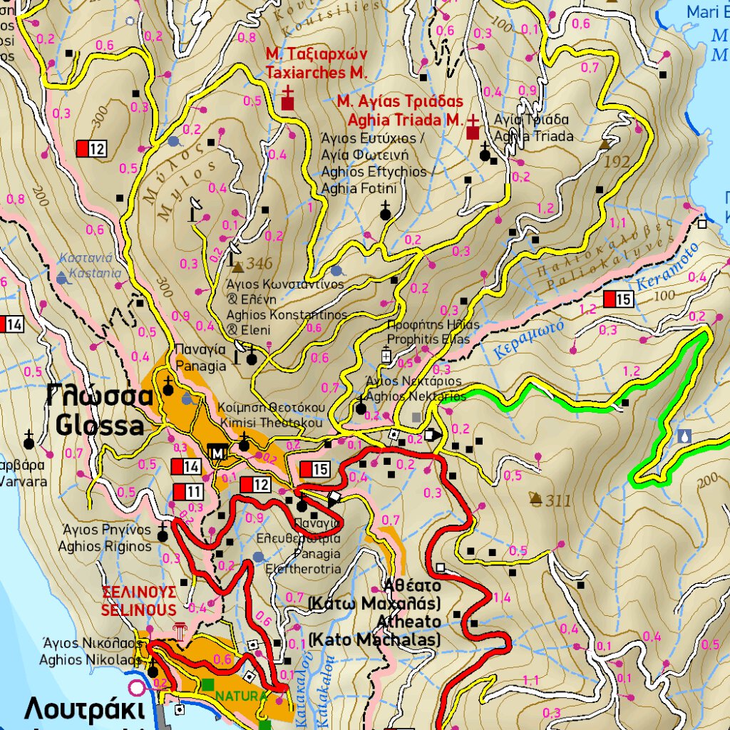 Skopelos, Northern Sporades Map by Terrain Editions | Avenza Maps