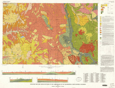 Geologic map and cross-sections of the Carbondale 30' x 60' quadrangle, west-central Colorado Preview 1
