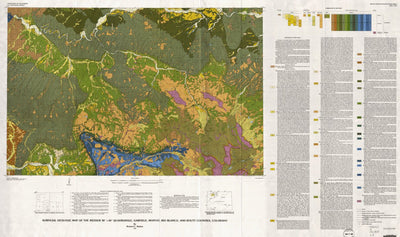 Surficial geologic map of the Meeker 30' X 60' quadrangle, Garfield, Moffat, Rio Blanco Counties Preview 1