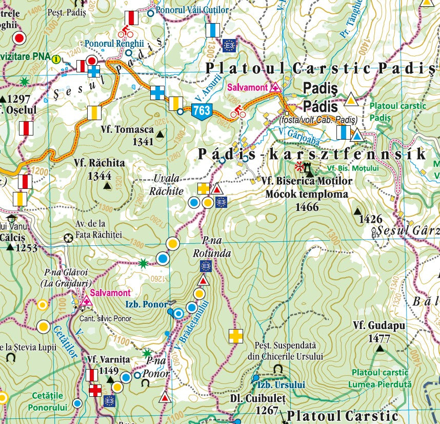 Padis-Bihor / Pádis-Bihar / Padiş-Bihor Map by DIMAP Bt. | Avenza Maps
