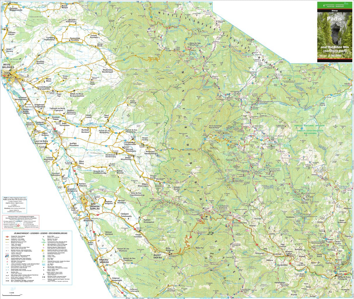 Padis-Bihor / Pádis-Bihar / Padiş-Bihor Map by DIMAP Bt. | Avenza Maps