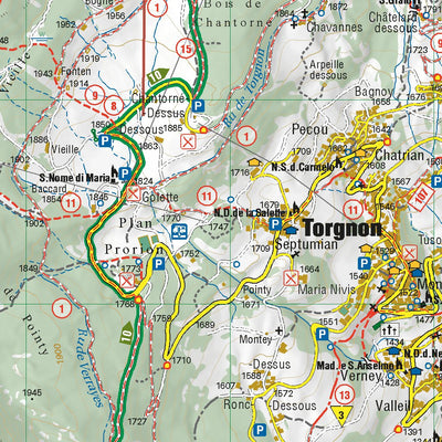 Valle Centrale MTB map 1:25.000 Preview 2