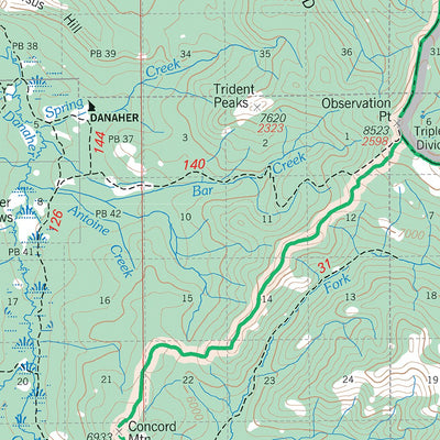 Bob Marshall, Great Bear and Scapegoat Wilderness Areas 2012 South Half Limited Revision 2020 Preview 2