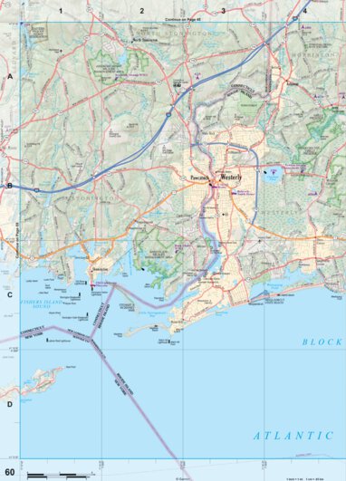 Connecticut/Rhode Island Atlas & Gazetteer - Page 60 Preview 1