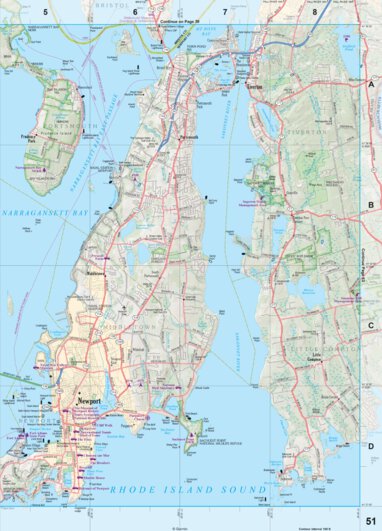 Connecticut/Rhode Island Atlas & Gazetteer - Page 51 Preview 1