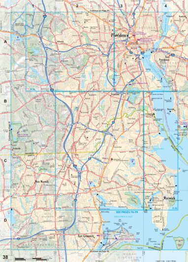 Connecticut/Rhode Island Atlas & Gazetteer - Page 38 Preview 1