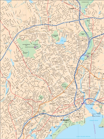 Connecticut/Rhode Island Atlas & Gazetteer - Bridgeport 1 Preview 1