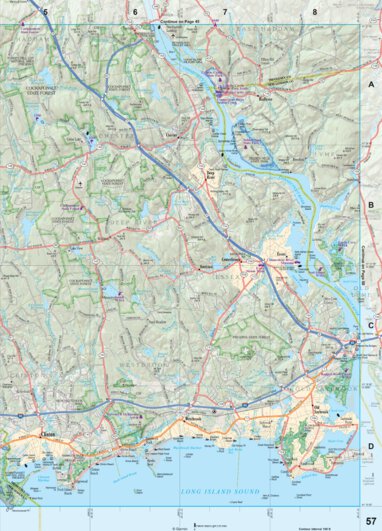 Connecticut/Rhode Island Atlas & Gazetteer - Page 57 Preview 1
