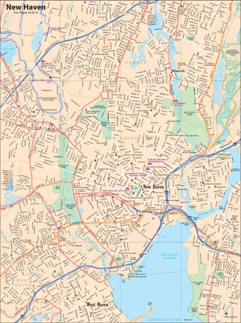 Connecticut/Rhode Island Atlas & Gazetteer - New Haven Preview 1