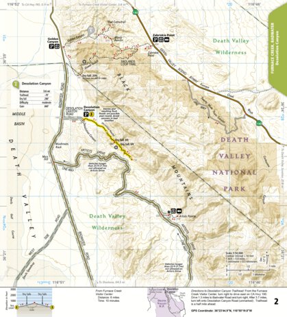 1709 Death Valley Day Hikes (map 02) Preview 1