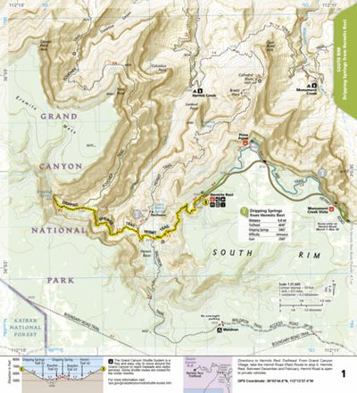1711 Grand Canyon Day Hikes (map 01) Preview 1