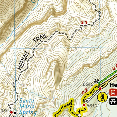 1711 Grand Canyon Day Hikes (map 01) Preview 2