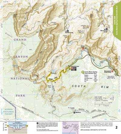 1711 Grand Canyon Day Hikes (map 02) Preview 1