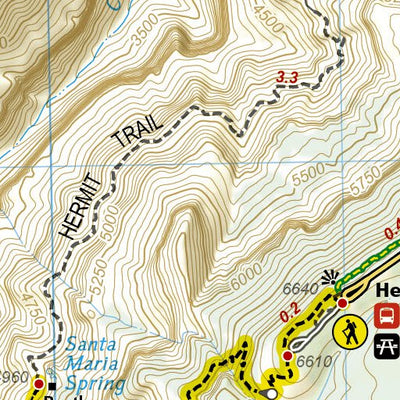 1711 Grand Canyon Day Hikes (map 02) Preview 2