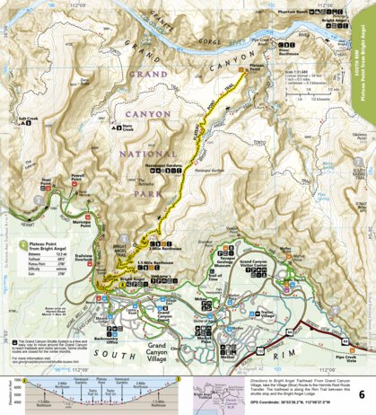 1711 Grand Canyon Day Hikes (map 06) Preview 1