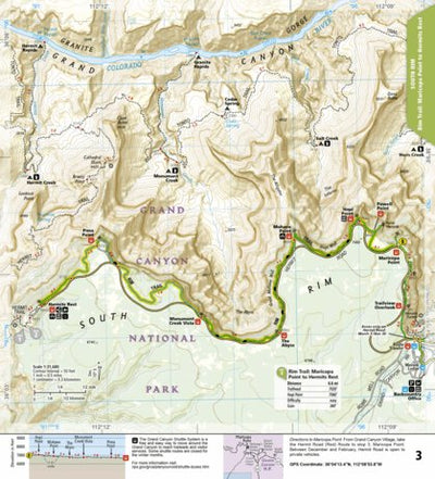 1711 Grand Canyon Day Hikes (map 03) Preview 1