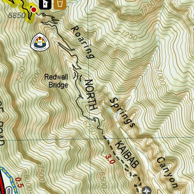1711 Grand Canyon Day Hikes (map 13) Preview 3
