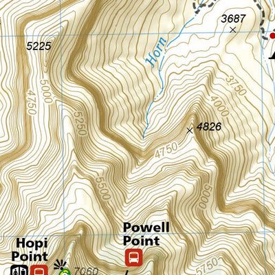 1711 Grand Canyon Day Hikes (map 05) Preview 3