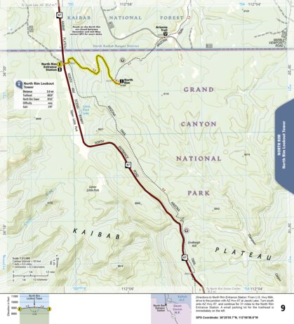 1711 Grand Canyon Day Hikes (map 09) Preview 1