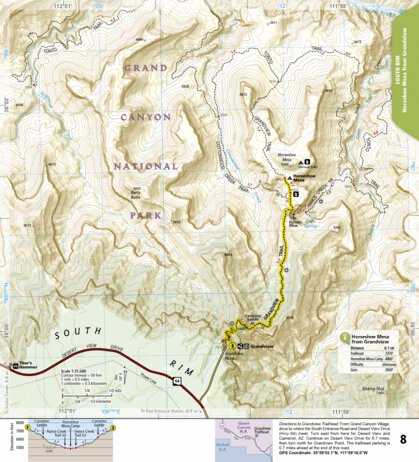 1711 Grand Canyon Day Hikes (map 08) Preview 1