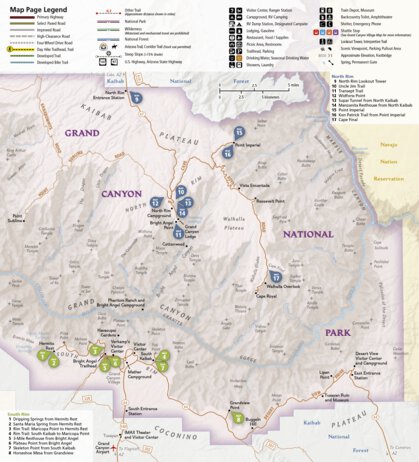 1711 Grand Canyon Day Hikes (map 00) Preview 1