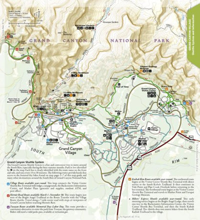 1711 Grand Canyon Day Hikes (map 00a) Preview 1