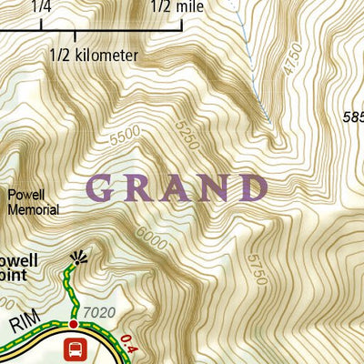 1711 Grand Canyon Day Hikes (map 00a) Preview 3