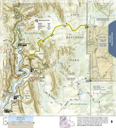 1712 Zion Day Hikes (map 09) Preview 1