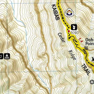 1711 Grand Canyon Day Hikes (map 07) Preview 3