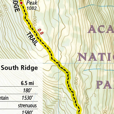1714 Acadia Hikes (map 06) Preview 2