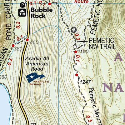 1714 Acadia Hikes (map 10) Preview 3