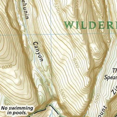 1712 Zion Day Hikes (map 04) Preview 3