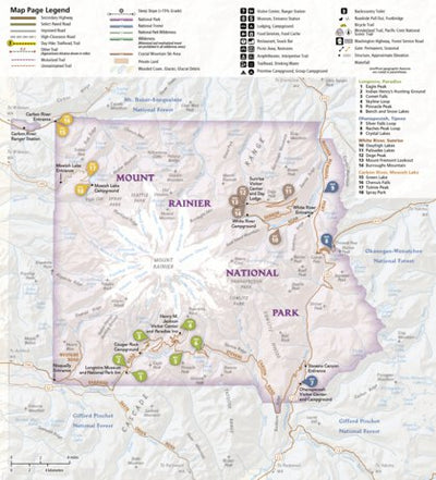 1715 Mt Rainier Day Hikes (map 00) Preview 1