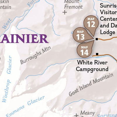 1715 Mt Rainier Day Hikes (map 00) Preview 2