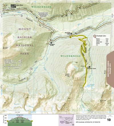 1715 Mt Rainier Day Hikes (map 10) Preview 1