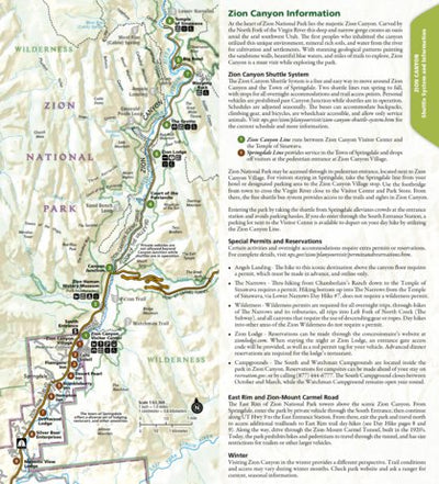 1712 Zion Day Hikes (map 00a) Preview 1