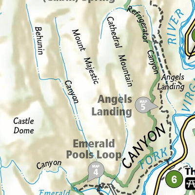 1712 Zion Day Hikes (map 00a) Preview 3