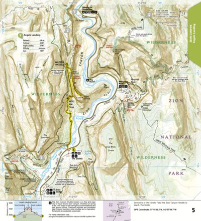 1712 Zion Day Hikes (map 05) Preview 1