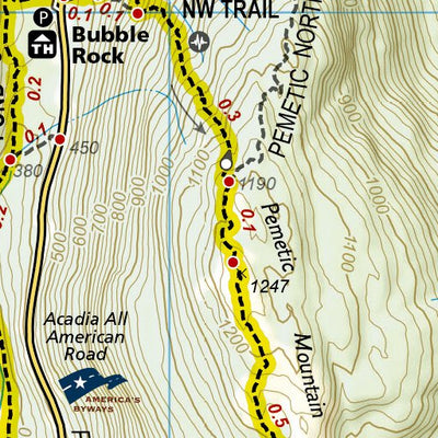 1714 Acadia Hikes (map 09) Preview 3