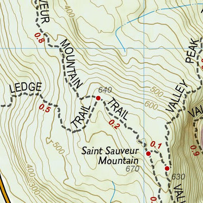 1714 Acadia Hikes (map 13) Preview 3