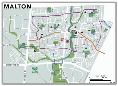Mississauga Cycling Map 2023 Malton Inset Preview 1